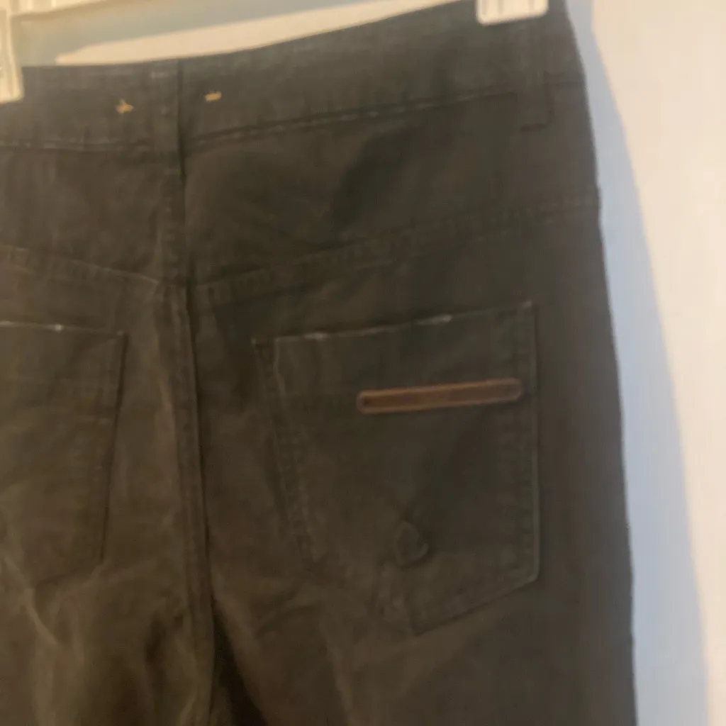 EGO by Sonia de Nisco women’s size 26 soft black distressed boy fit chino pants - Image 6