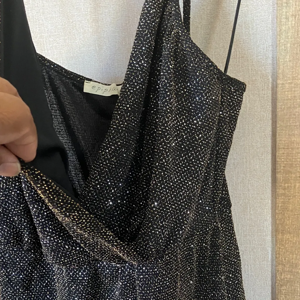 Epiphany Black Dress with Gold Sparkle large Size undefined - Image 4