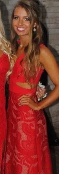 BCBGMAXAZRIA Marilyn V-neck Cutout Gown - Image 2