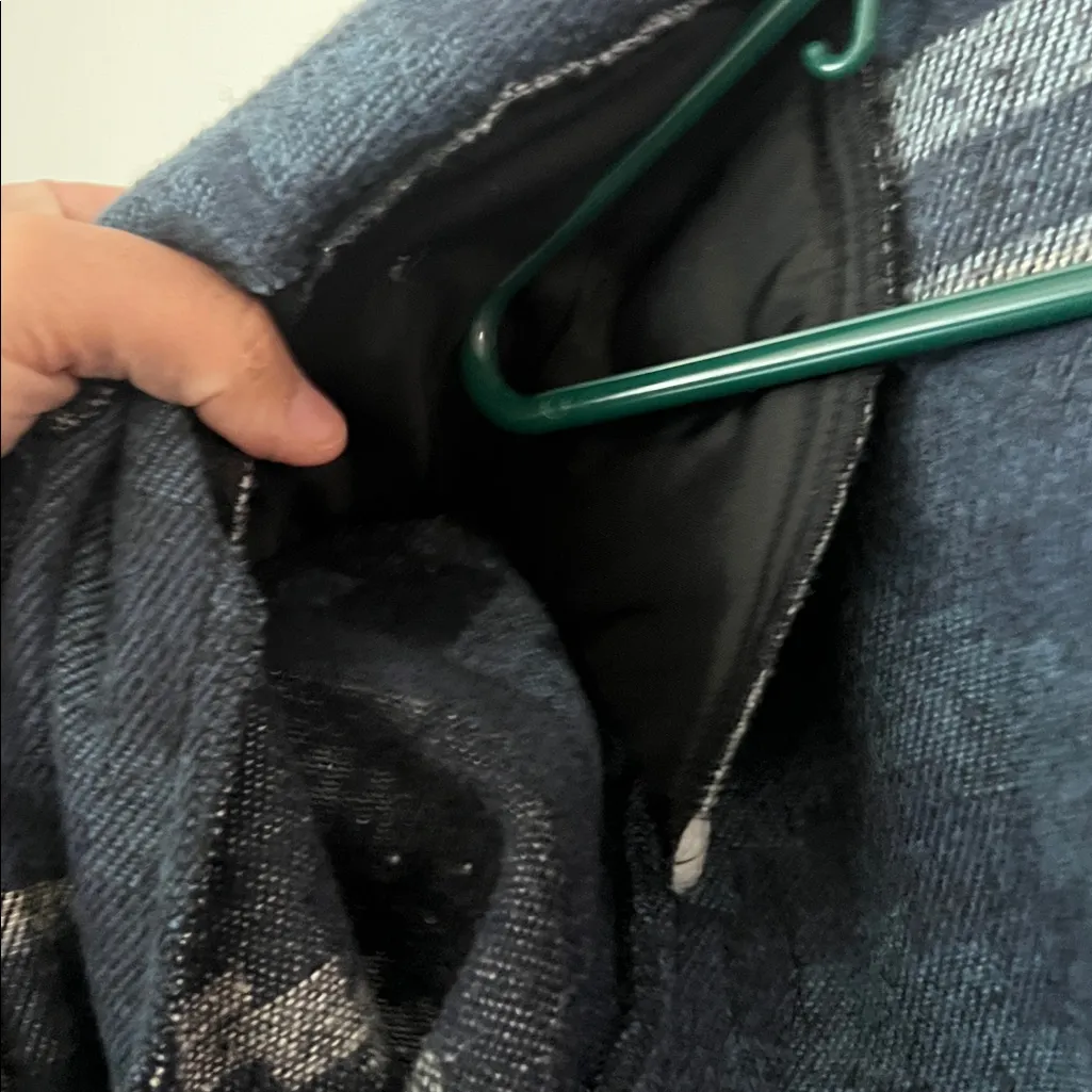 90s Giraffe Women’s Blue Southwest Aztec Blazer Jacket Size Medium - Image 4