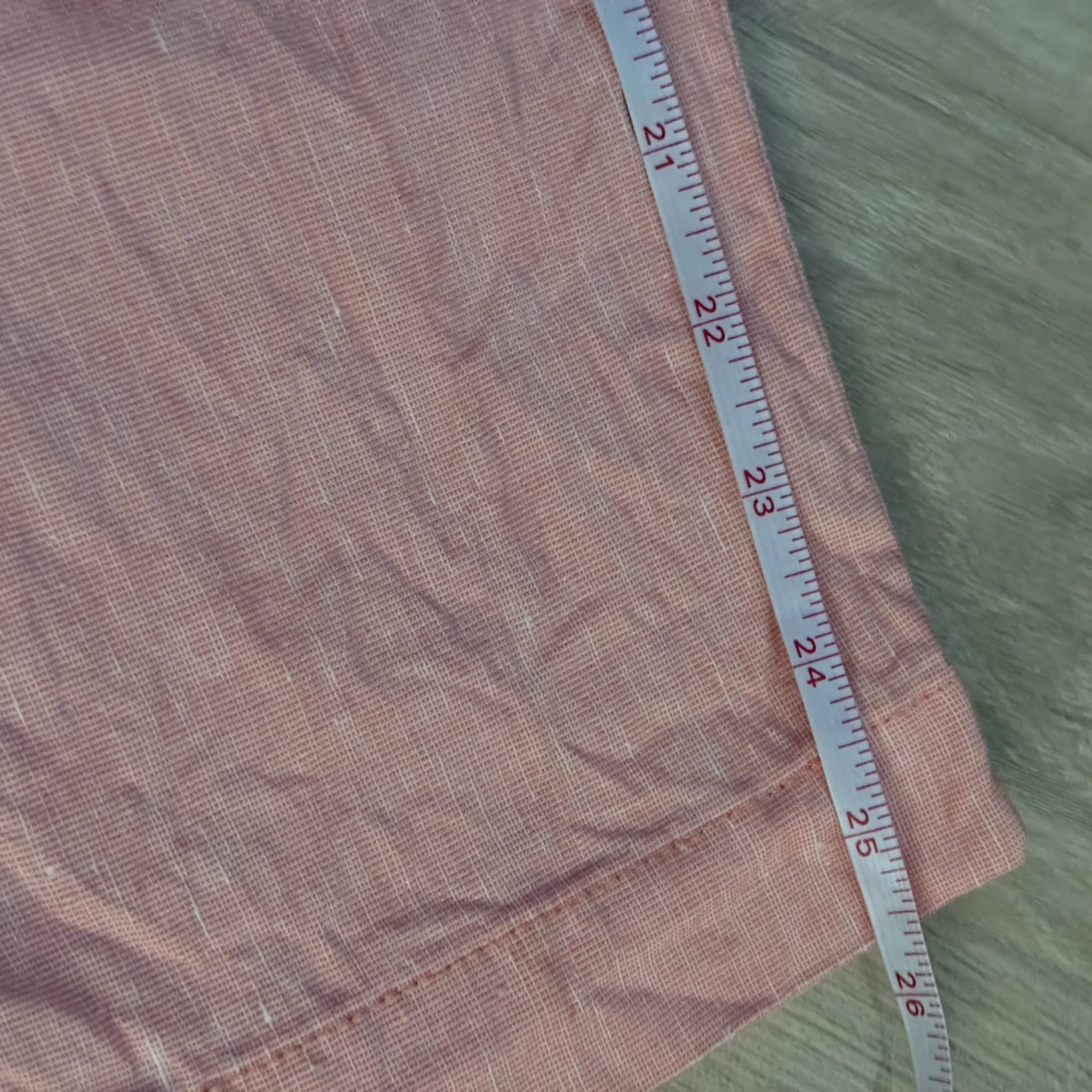 Lou & Grey Loft Women’s Crosshatch Soft Stretch Linen Blend Pants | Coral Pink S - Image 8