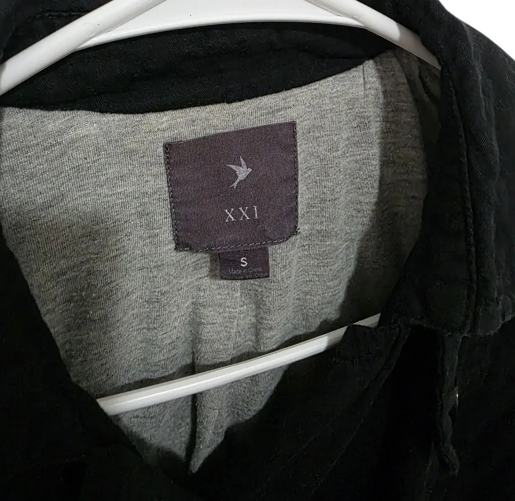 XXI Forever 21 Double Breasted Trench Coat S - Image 2