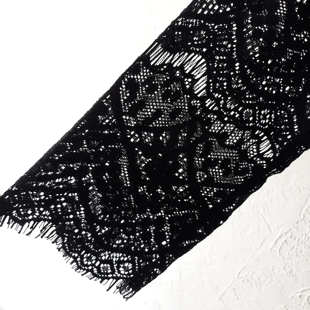 Women's Size Small Black Lace Romper Shorts - Image 5