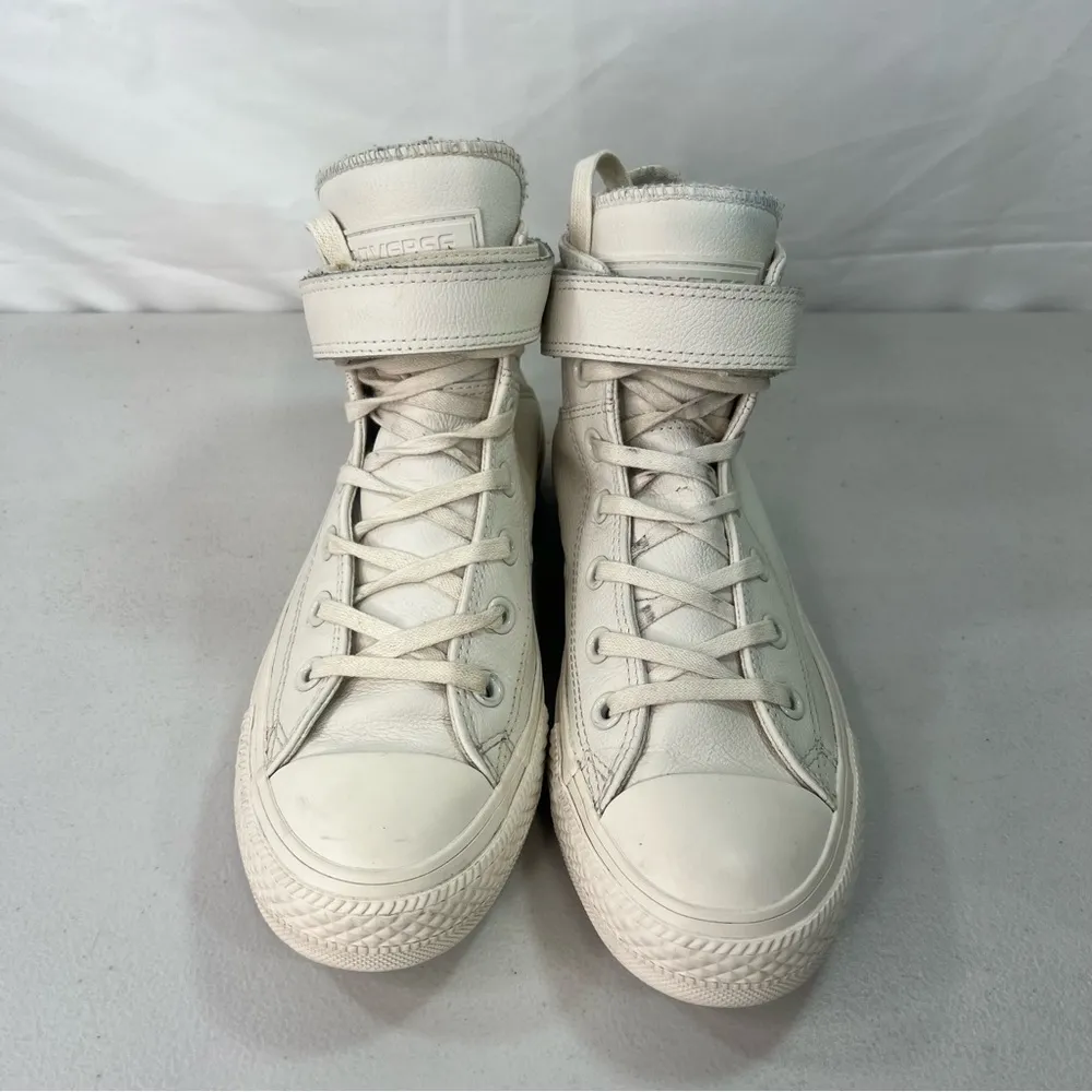Converse Brea Vintage White Women's Hi Top Leather Shoe Size 8 SKU#24655 - Image 2