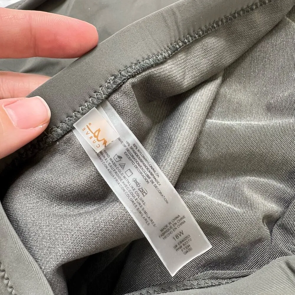 Raisins Curve Sage Green Belted High Waist Bikini Bottoms Size 18W Slimming New - Image 7