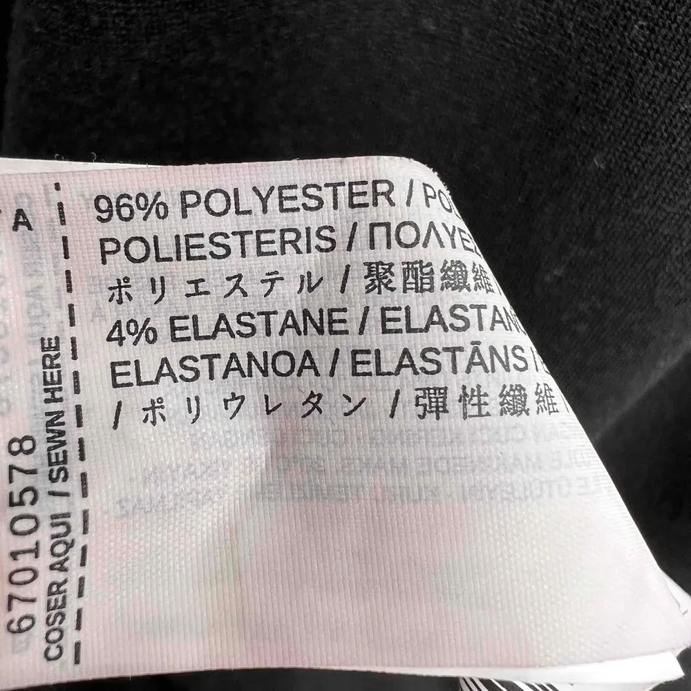 MNG Shift Dress Black with White Stripe Long Sleeves V Neck Womens XS - Image 6