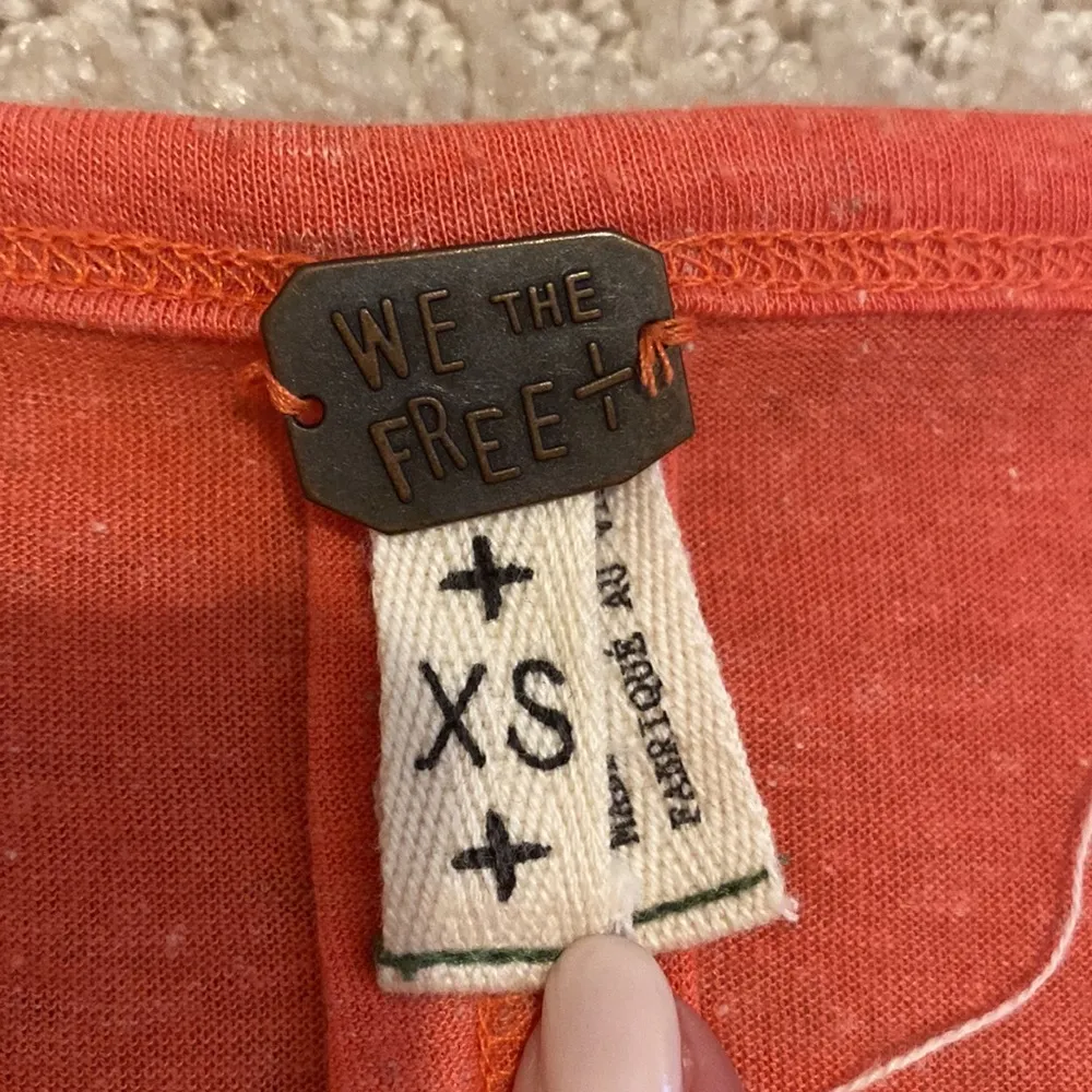 Free People We the Free Swing Red Orange T-shirt - Image 3