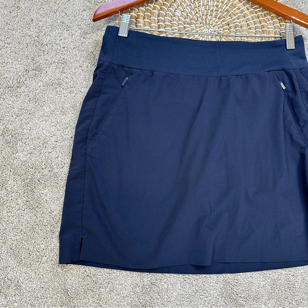 Athleta Women’s Soho Skort Skirt Pull On Mid Rise Outdoor UPF 50+ in Navy 10 - Image 4