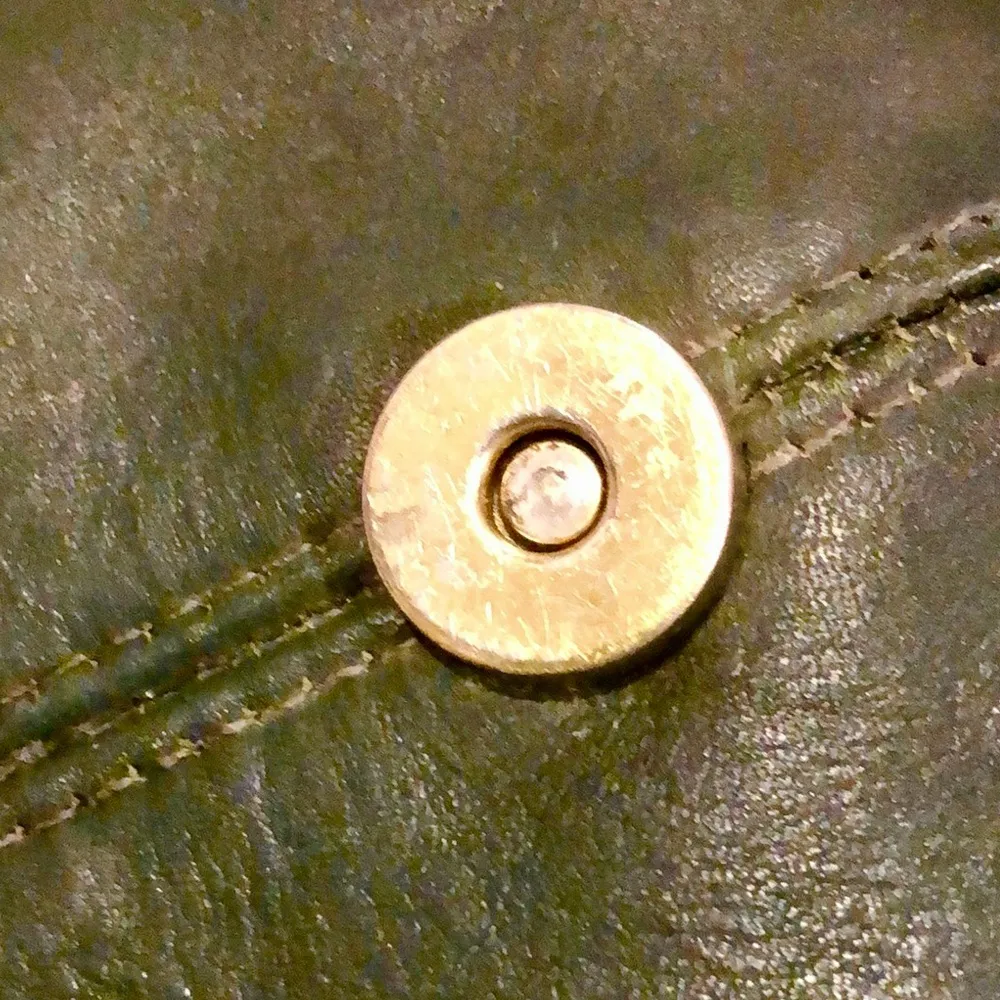 Vintage COACH Laurel Dark Green Glove Tanned Hinged Clam Shell Crossbody Bag COA - Image 15