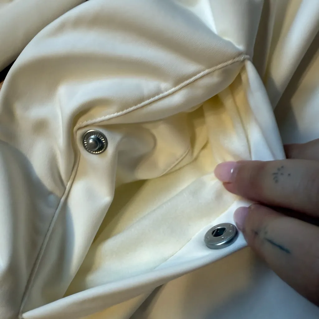 Gildan Cream Hooded Jacket XL - Image 6