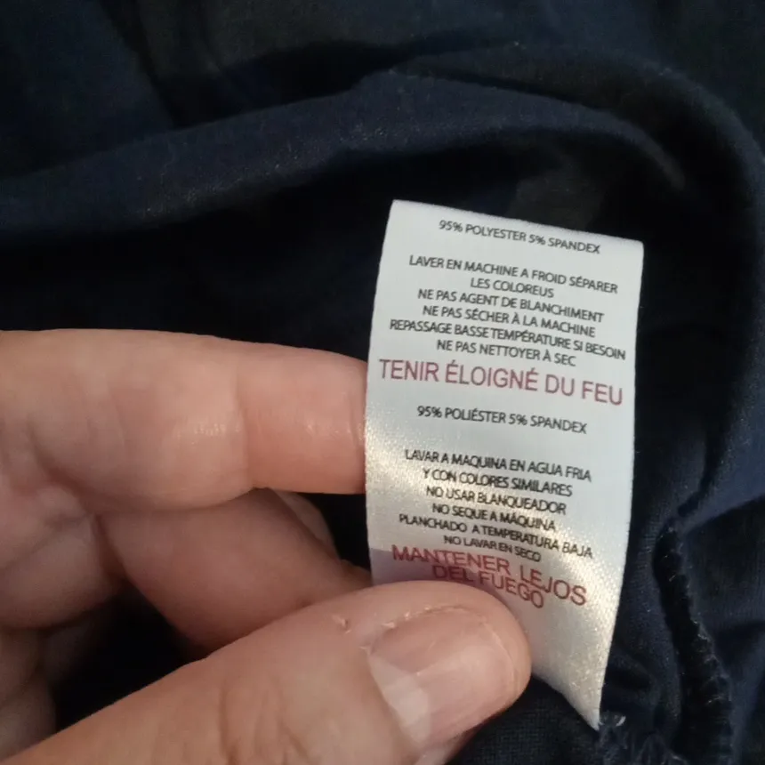 Life Is Good Dark Blue Pajama Set with White Trim Top N Bottom Size XL - Image 6