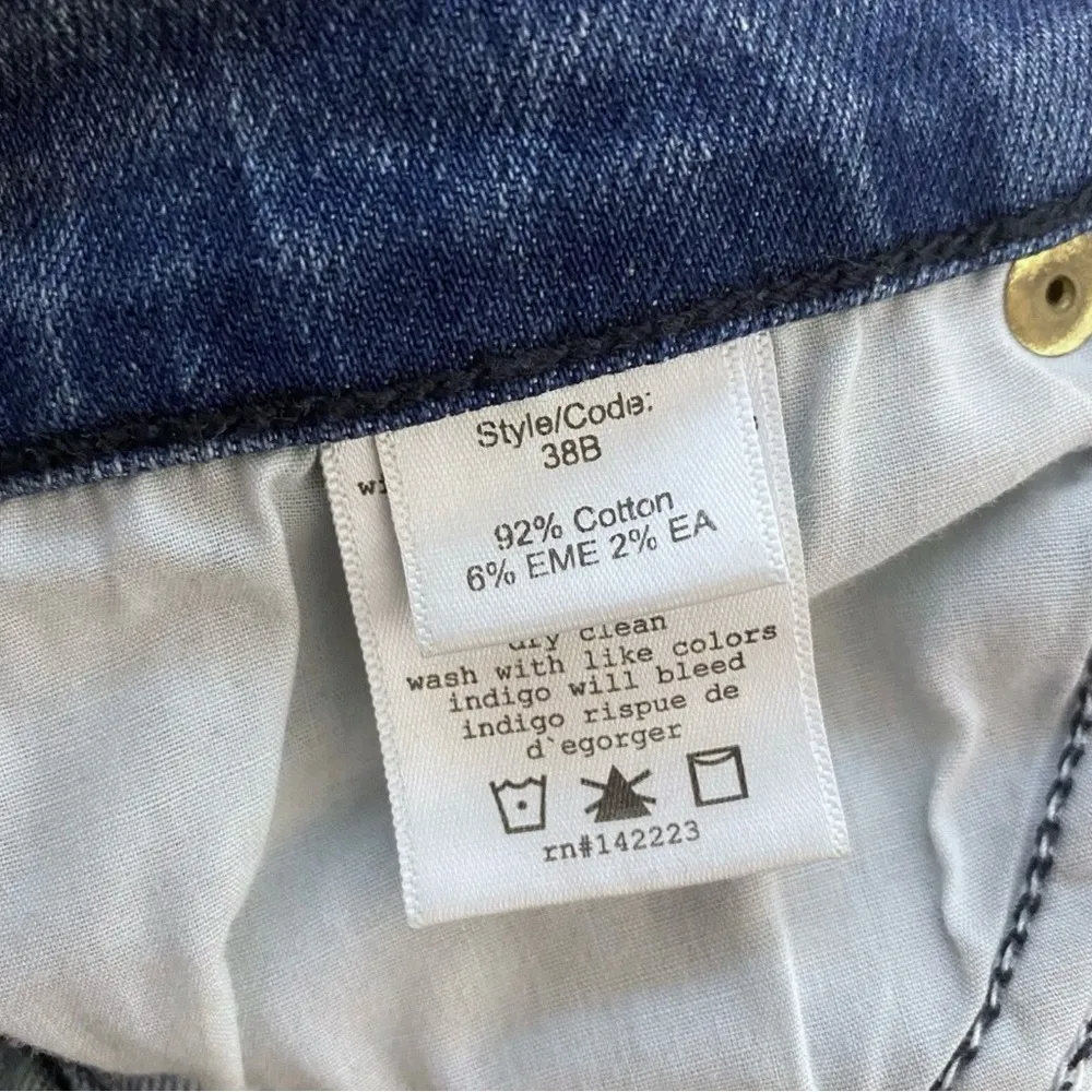 McGuire skinny frayed Step hem distressed  denim jeans size 25 - Image 8