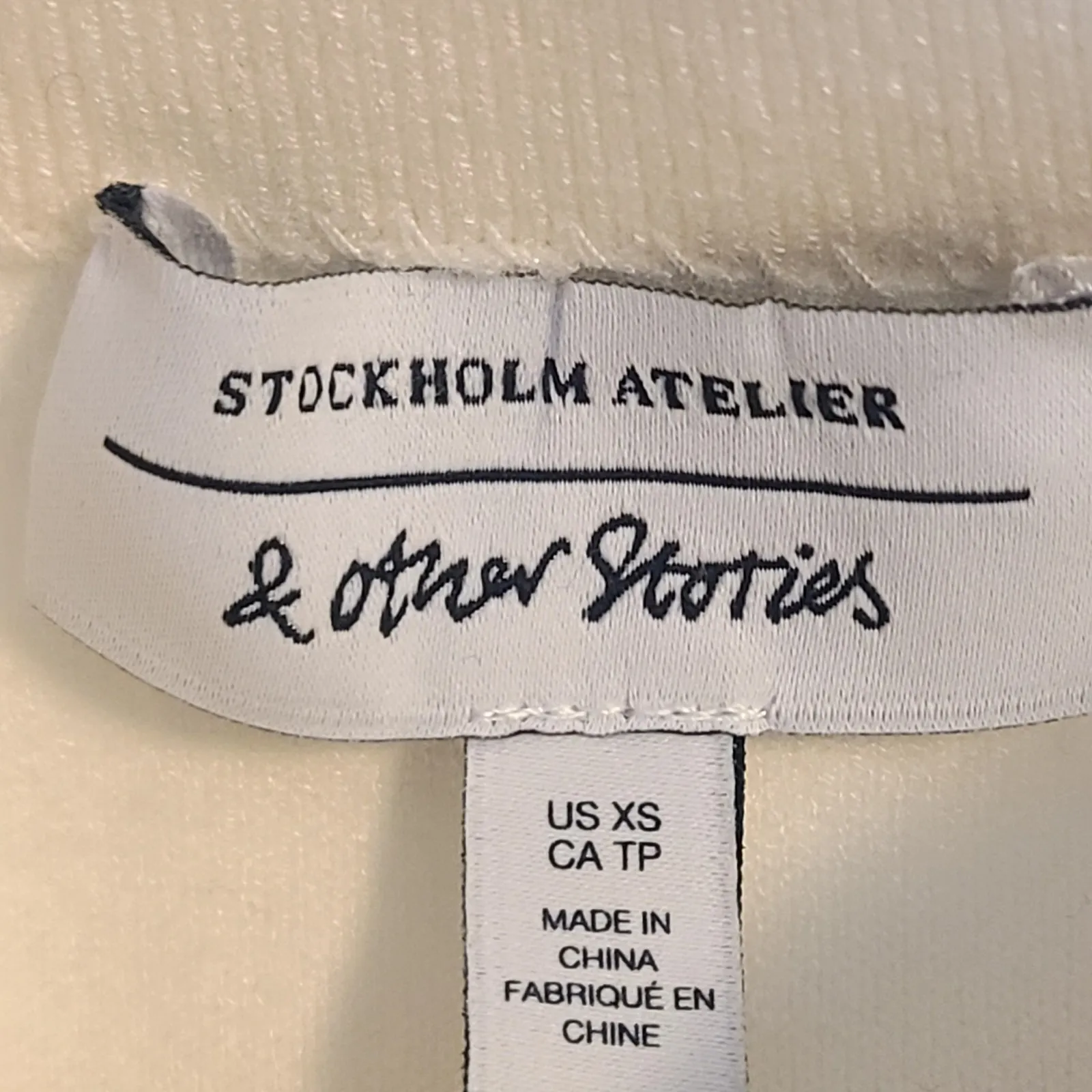 Stockholm Atelier Other Stories Sleeveless Sweater Top Structured Futuristic XS - Image 6