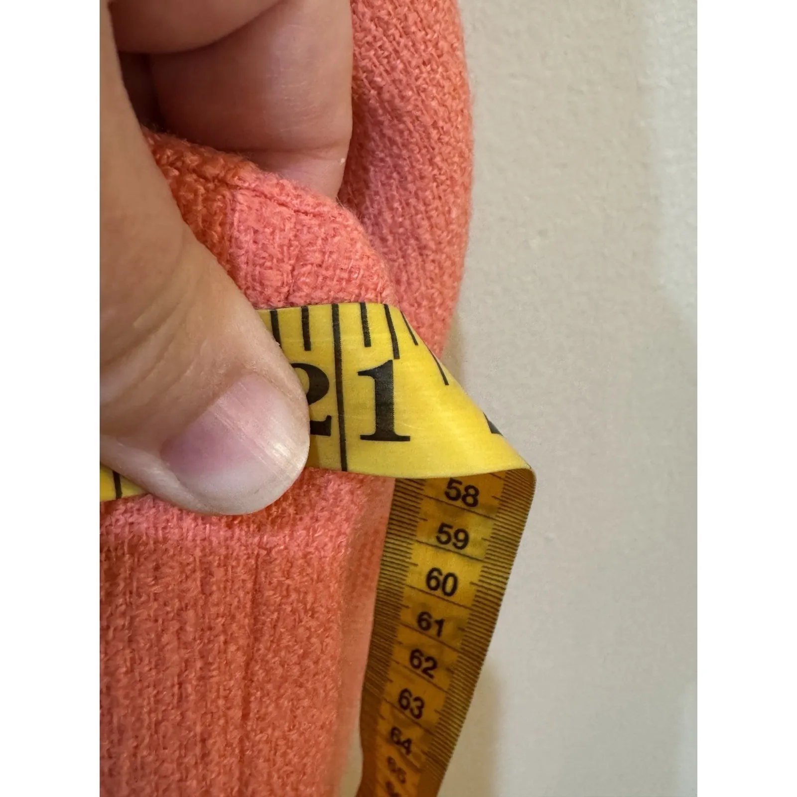 Vintage Neiman Marcus Double Breasted Wool Blazer‎ Dark Peach - Image 8