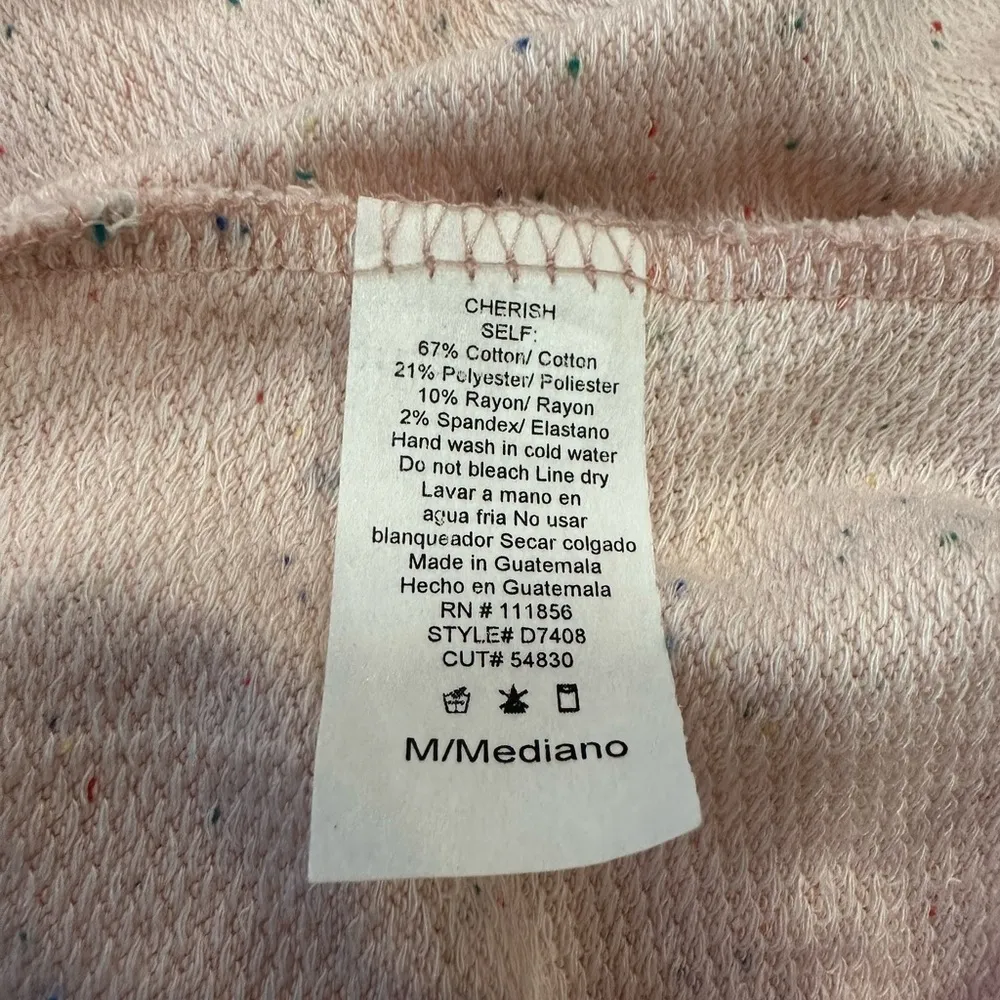 Cherish confetti style sweatshirt dress with pockets size medium - Image 3