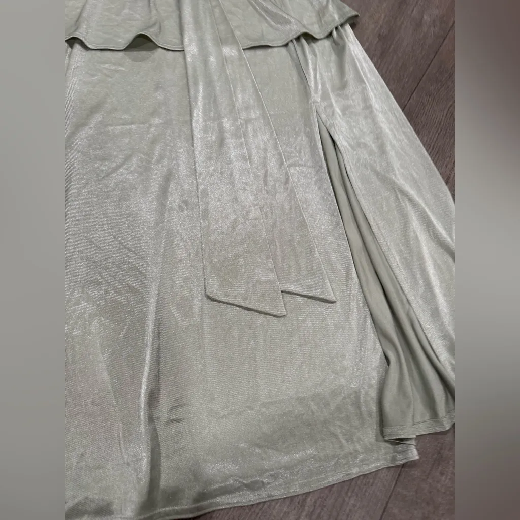 ASOS Curve Sage Green Midi Dress Size 14 - Image 10