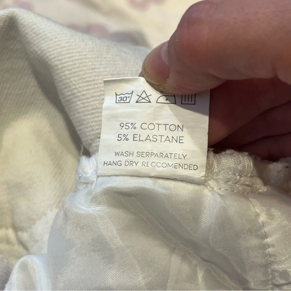 Shekou New Zealand Caught in a Daze Floral Print Purple Jeans Size Small - Image 10