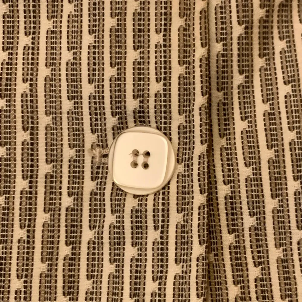 Christopher & Banks Jacket Large Black Cream Pleated Pockets Detail Button Sleev - Image 3