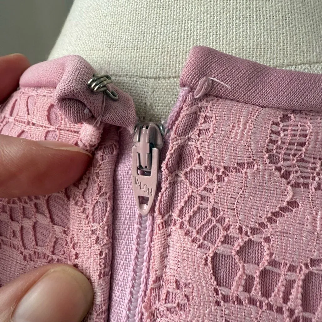 Vintage 70s Mister Jay Pink 2pc Dress and Vest S M Size 6 - Image 11