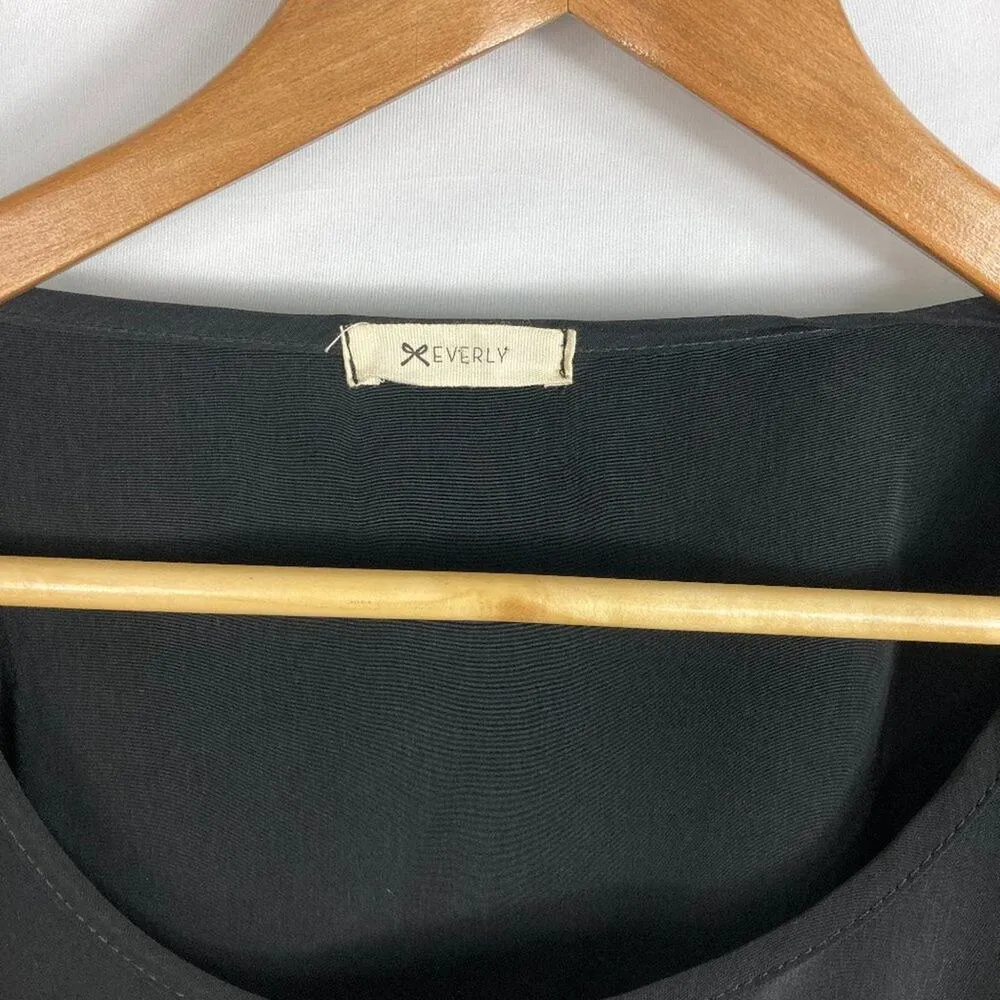 Everly Long Sleeve Open Back Flow Dress S - Image 3