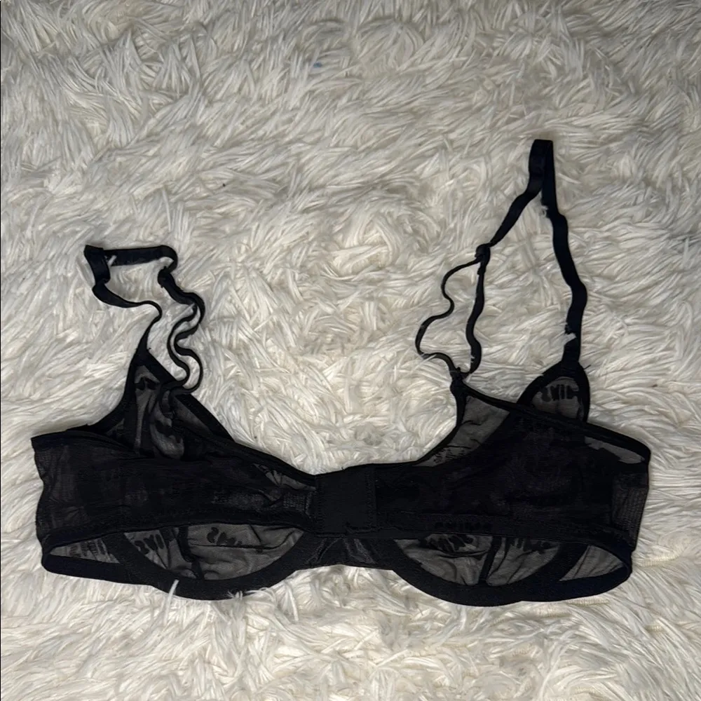 Skims Logo Mesh Bra - Image 5