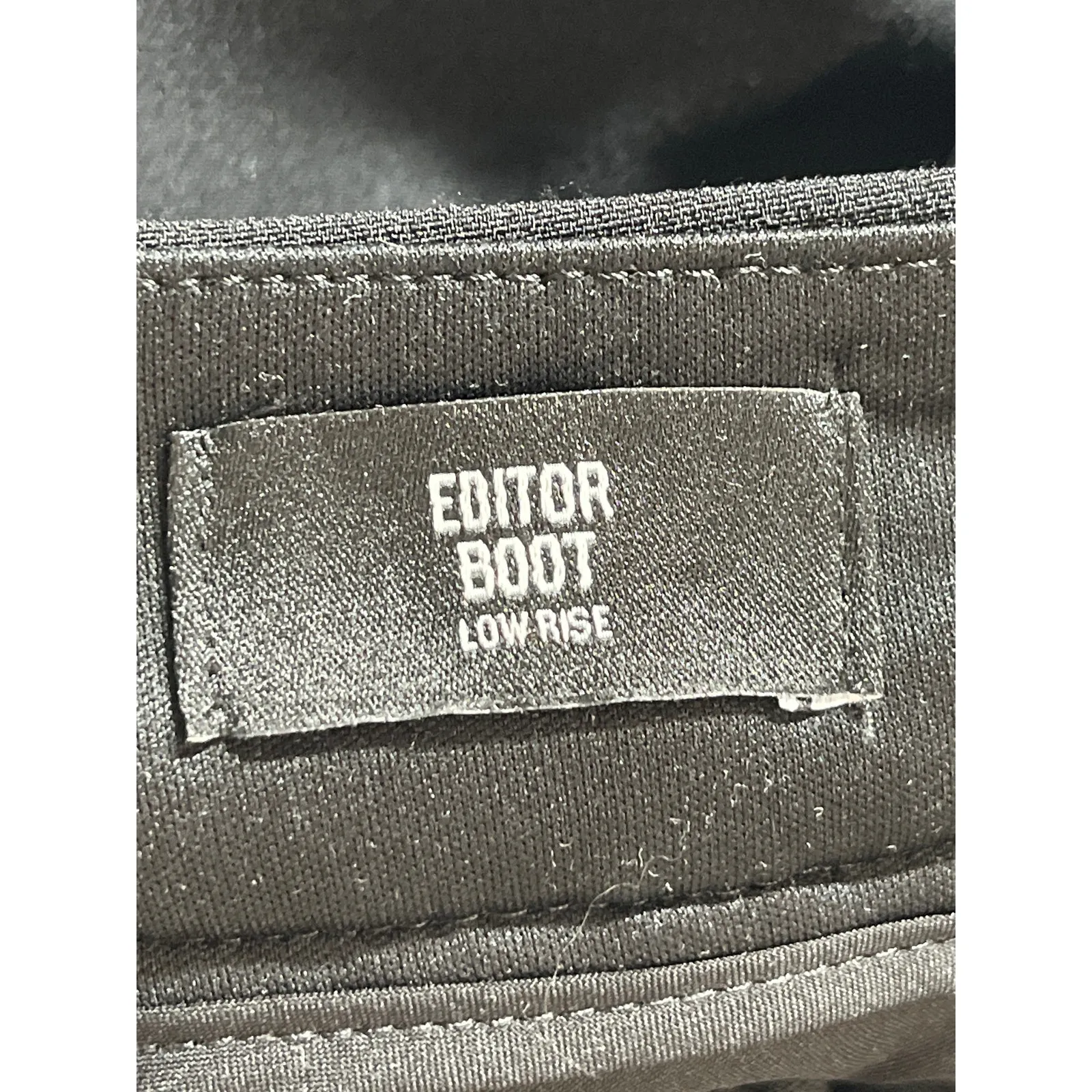 Express Editor Boot Women's Black Low Rise Straight Trouser Dress Pants Size 2R - Image 7