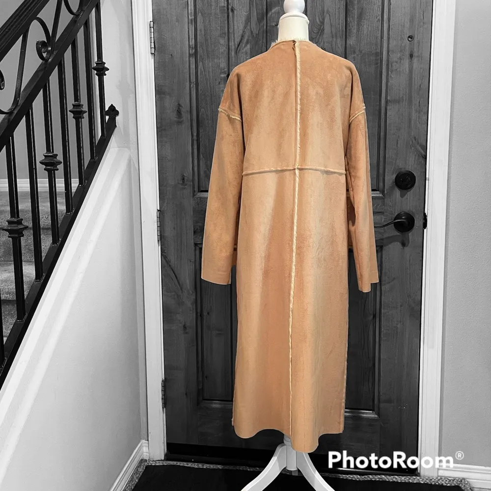 BANANA REPUBLIC ultra suede coat, size M, made in Italy - Image 4