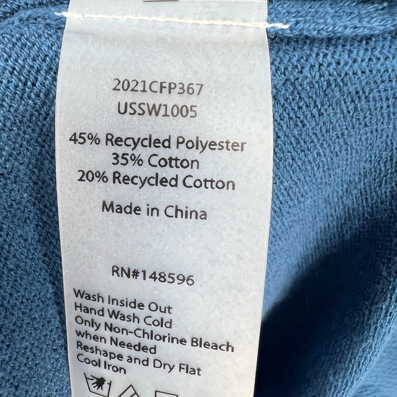 UNIVERSAL STANDARD Sweater Dress Blue Long Sleeve Crewneck Size 4XS / 0-00 New - Image 8