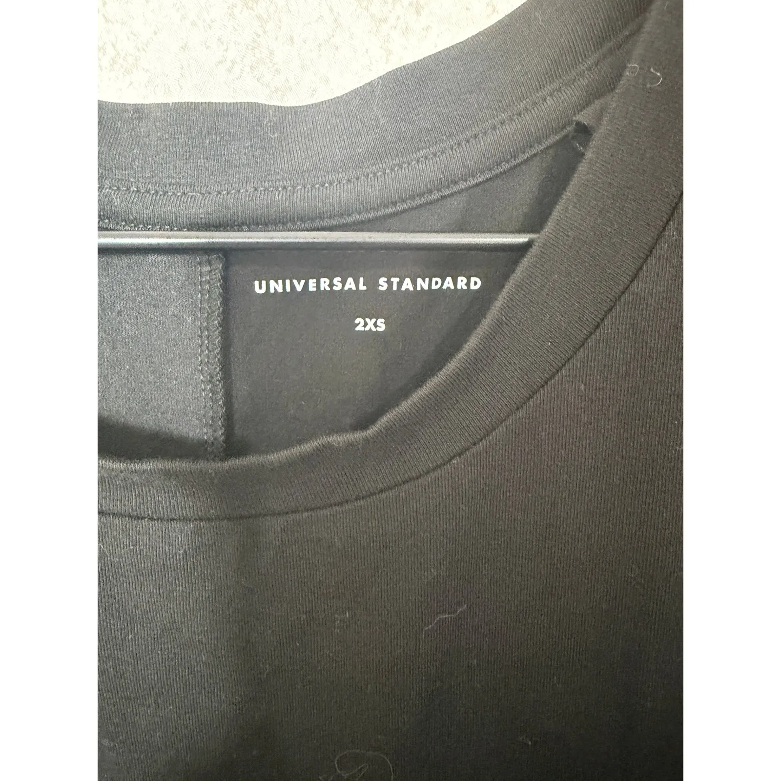 Universal Standard Misa Tie Waist T Shirt Dress Size 2XS (Medium) Black Basic - Image 3