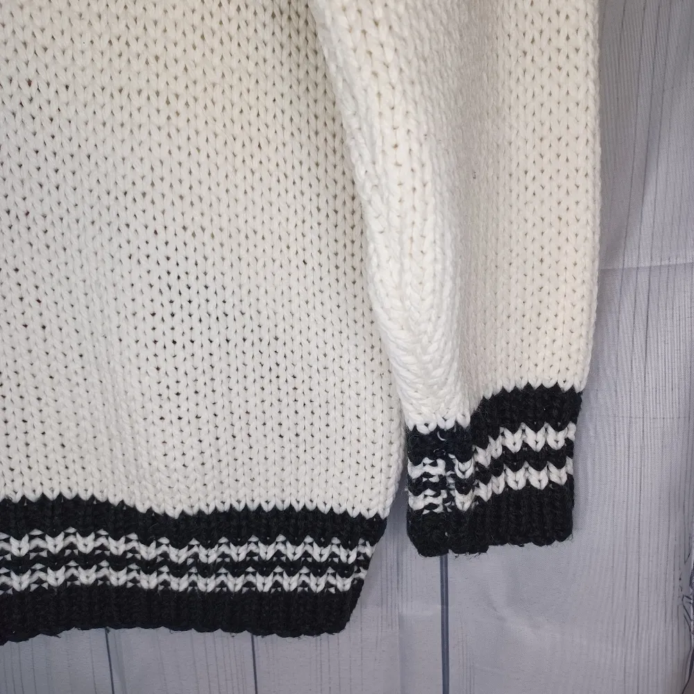 Vintage International Stefano sportswear hand knit car sweater Black Size M - Image 11