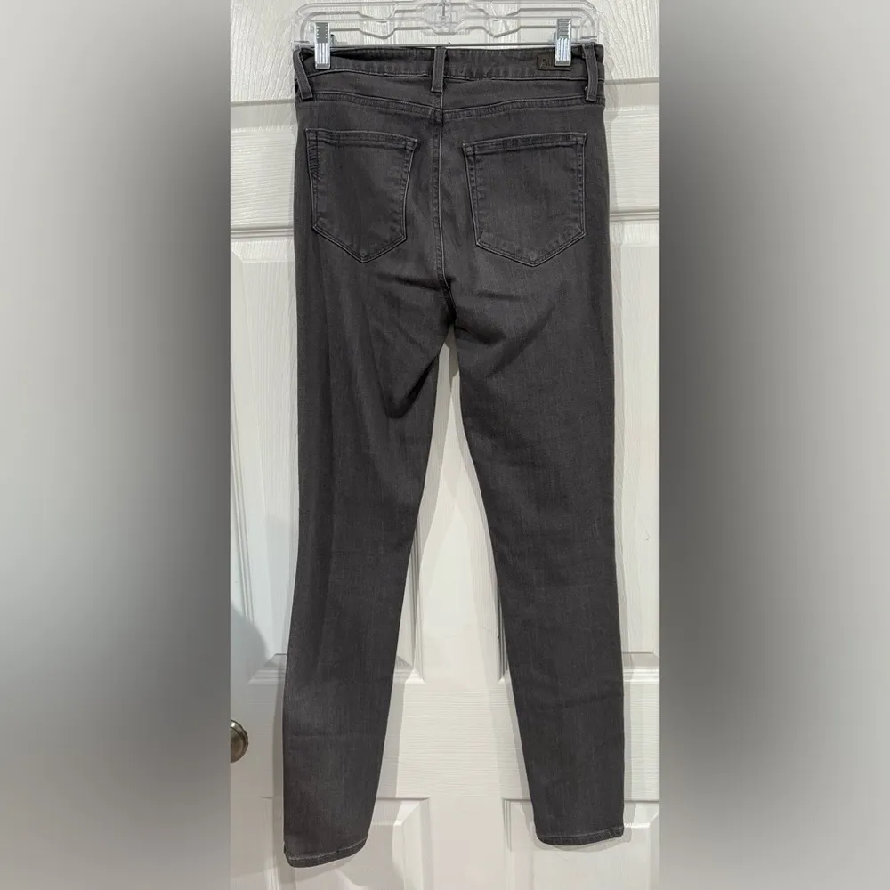 PAIGE Hoxton High Rise Ankle Skinny Jeans in Gray Peaks - Image 4