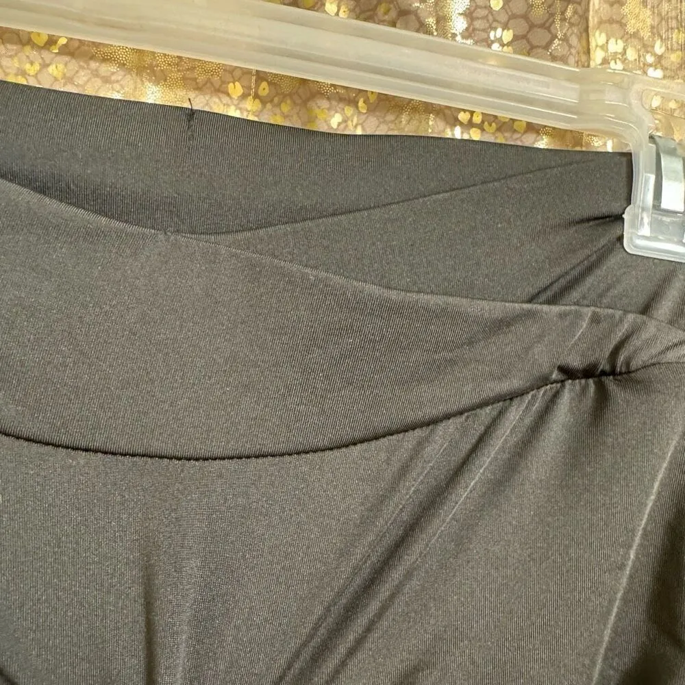 SHEIN Black Stretchy Adjustable Ruched Mini Skirt Large NWT - Image 6