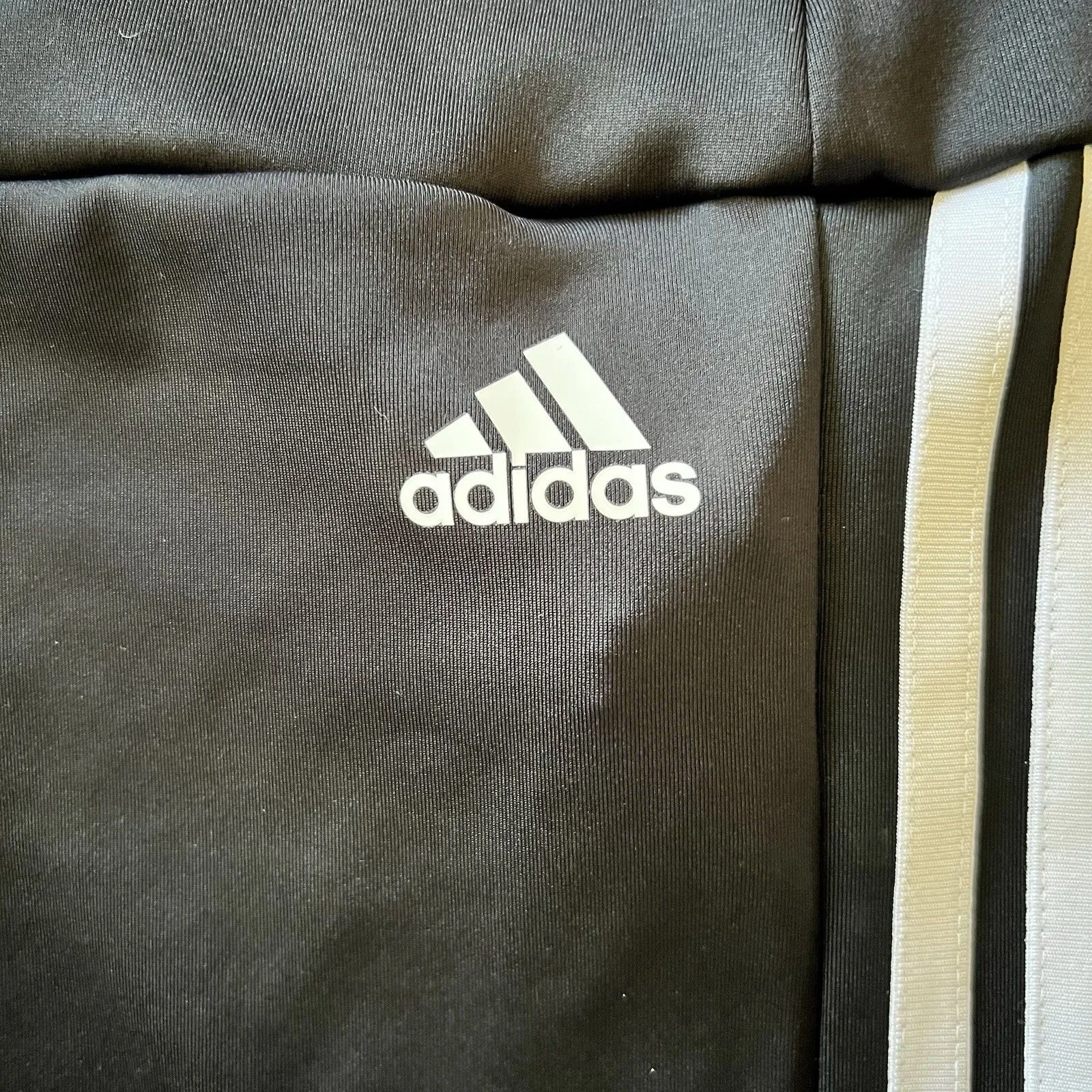 Adidas Aeroready Women’s Track Workout Pants Black With White Stripe Medium NWT - Image 4