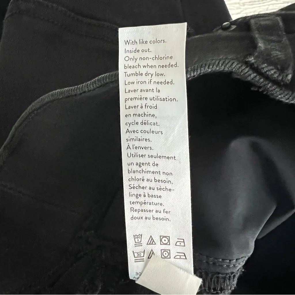 SPANX black denim flare cropped jeans XS - Image 8