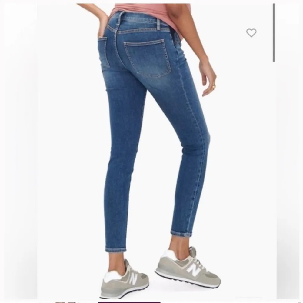 Hatch Collection Under The Bump Slim Maternity Iran in Blue Size 26 - Image 2