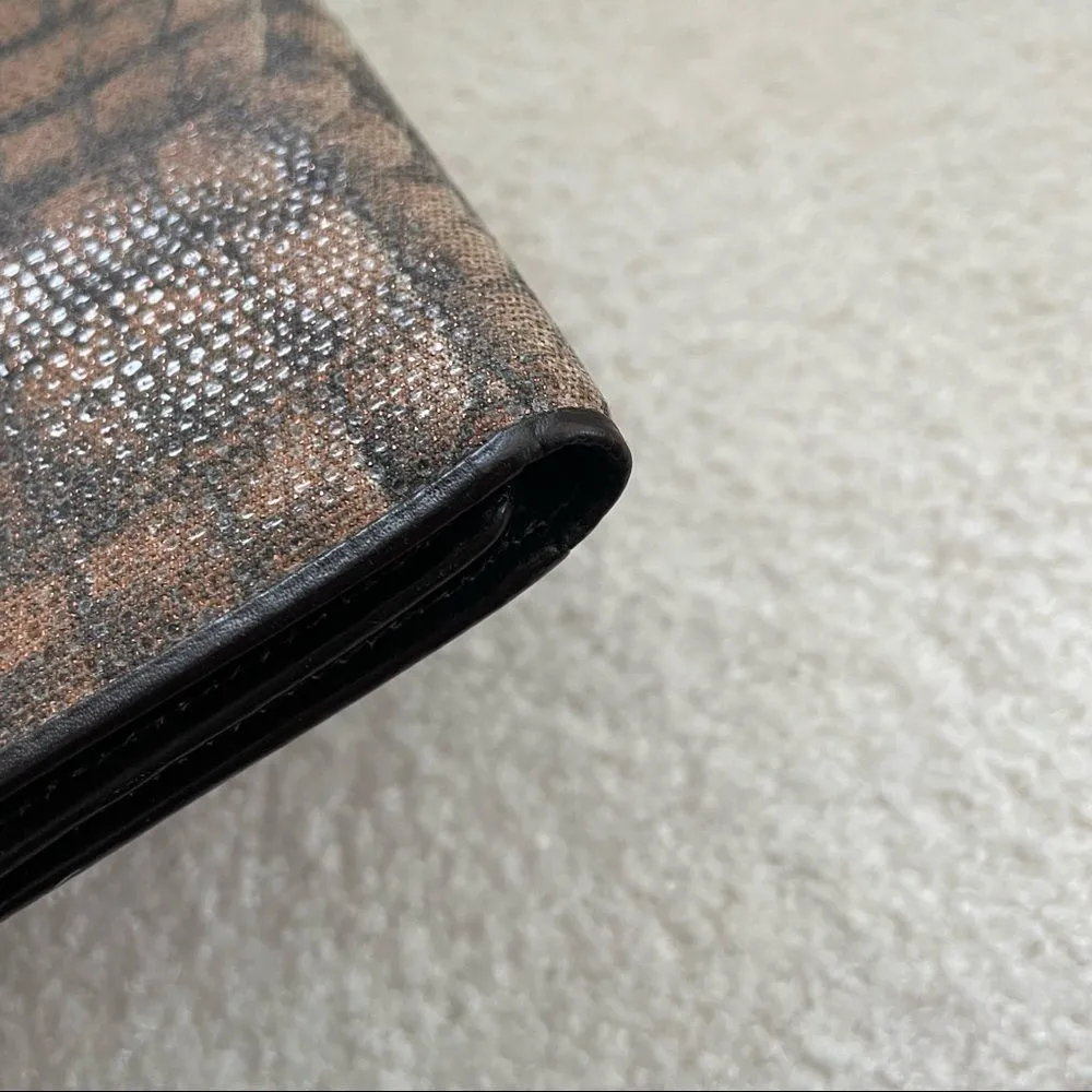 Roberto Cavalli Freedom Animal Print Tri-Fold Wallet - Image 12