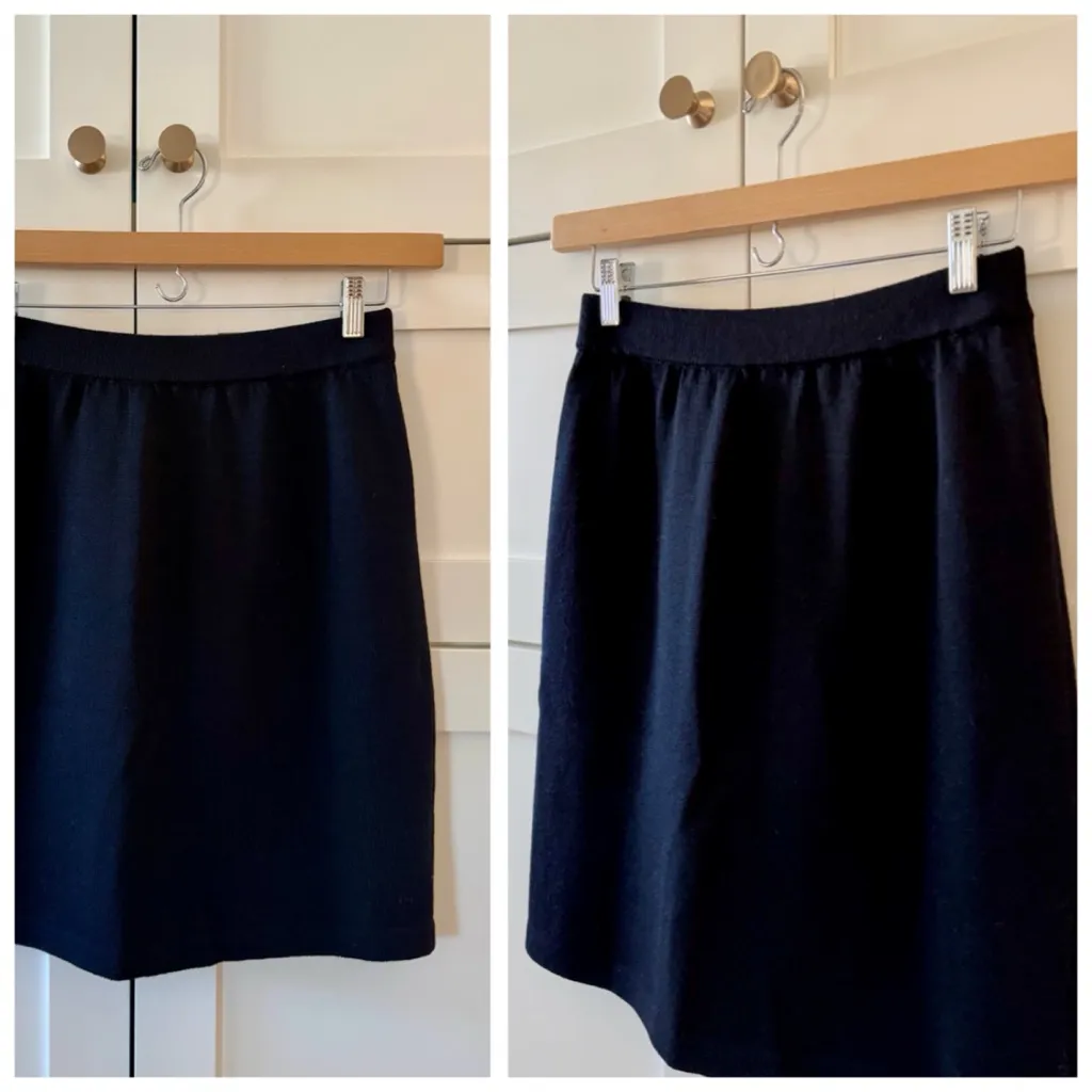 St. John Basics Vintage Classic Santana Knit Black Dress Skirt, sz. 6 - Image 4