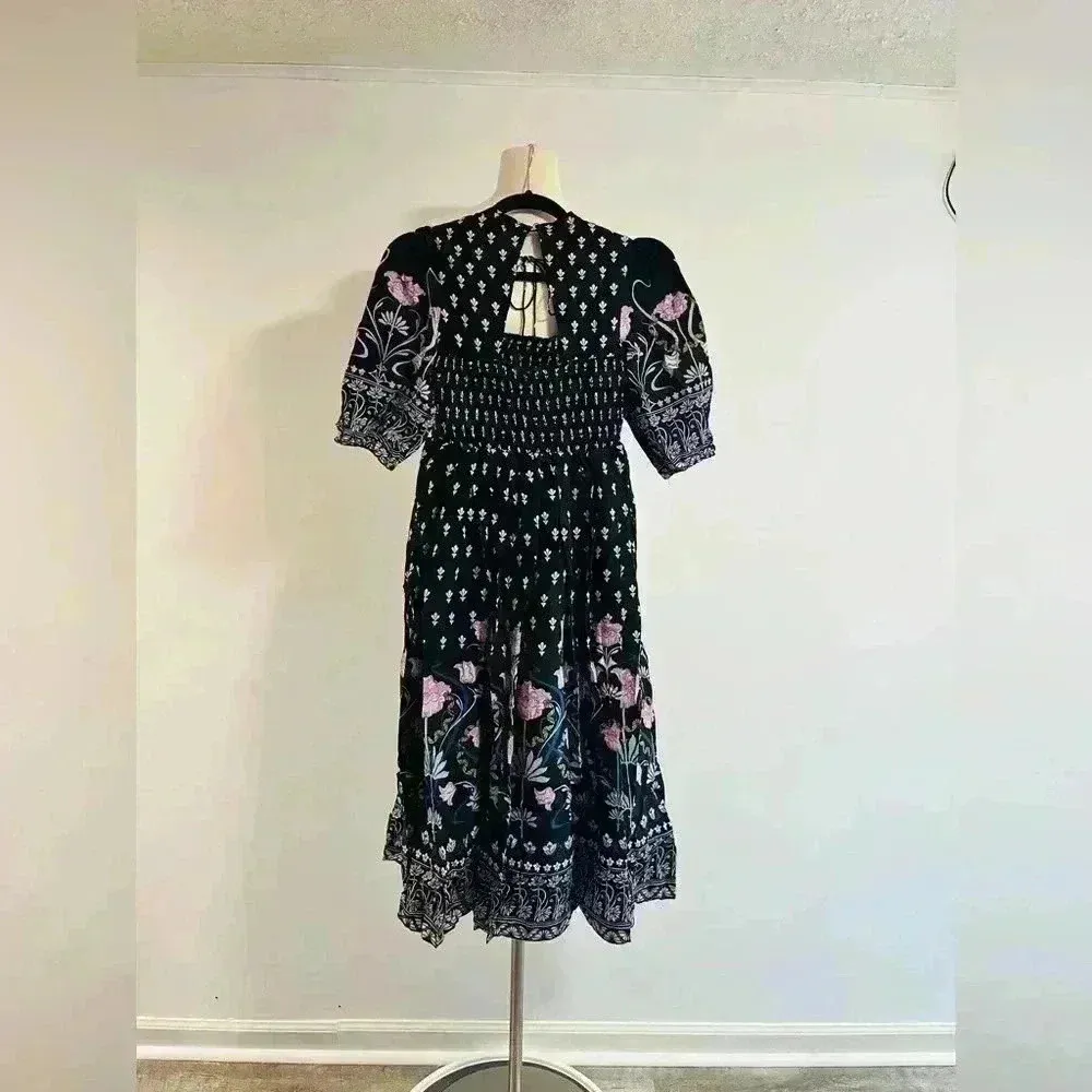 Anthropologie Dasha Smocked Midi Dress Size XS NWOT $180 - Image 3