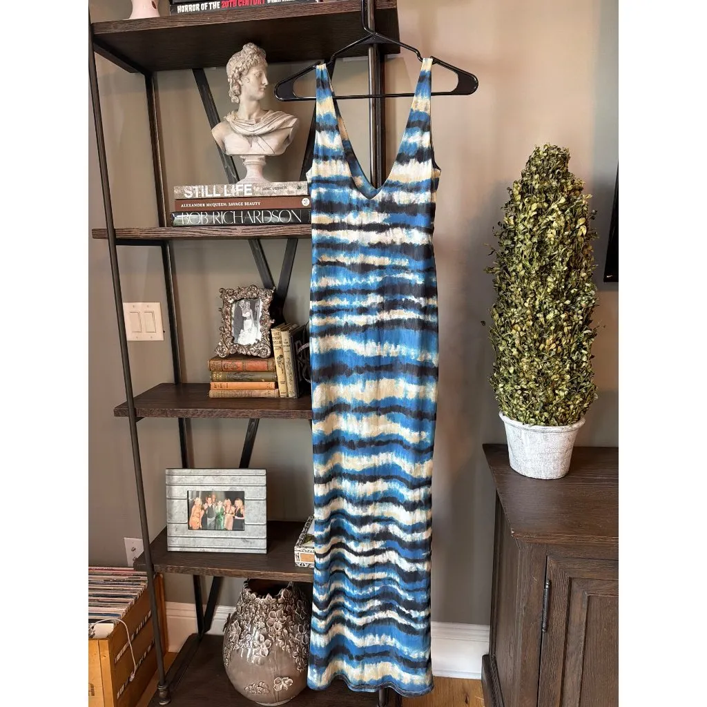 Ronny Kobo Rozio Dress Blue Tye Dye Multi Womens SIze Small - Image 6