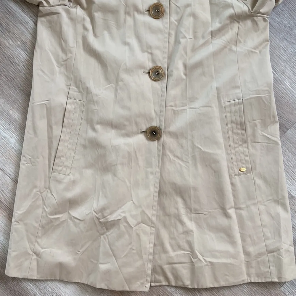 Ellen Tracy Short Trench Coat Size Large NWT - Image 11