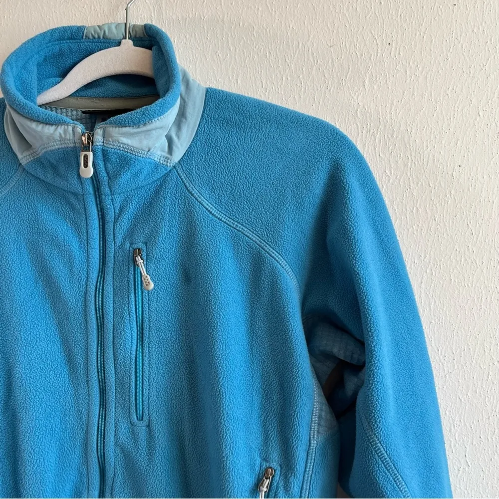 Patagonia Jacket Blue Women’s Fleece Full Zip Coat Sz M GUC (R4 Jacket Peacock) - Image 3