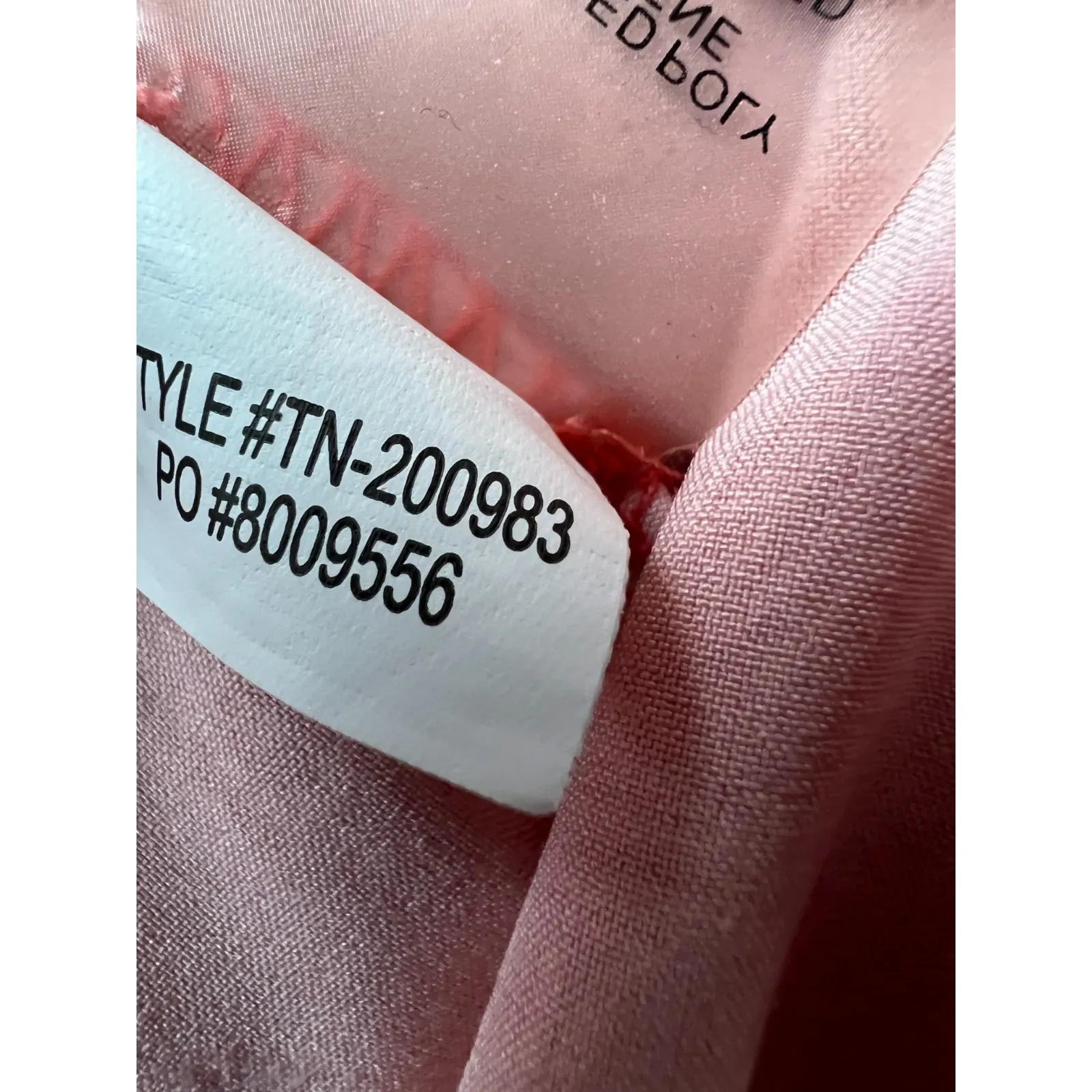 Title Nine Dress Small Botanical Shirtdress Nimblene Zip Pocket TN-200983 Orange - Image 7