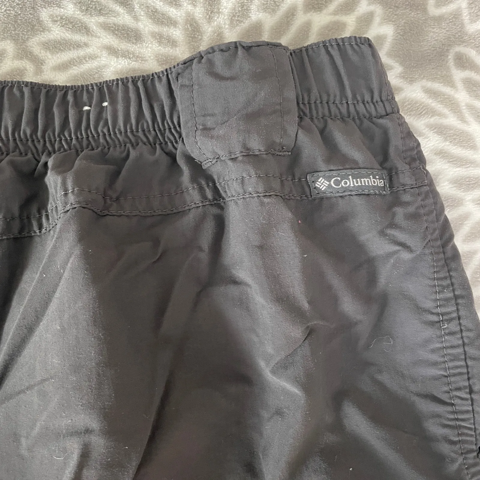 Columbia Cargo Hiking Shorts Size XL Elastic‎ Waist Gray Hiking Granola Normcore - Image 7