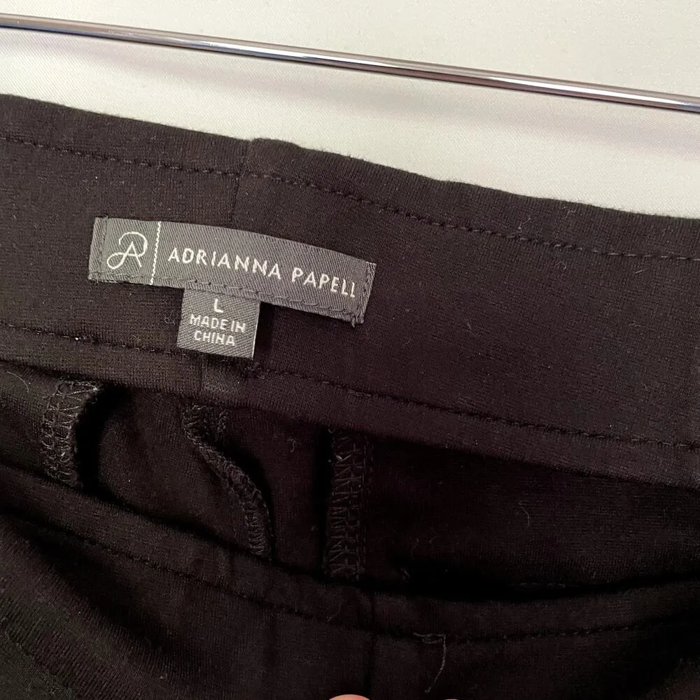 Adrianna Papell black dress pants women's business casual trousers size large - Image 3