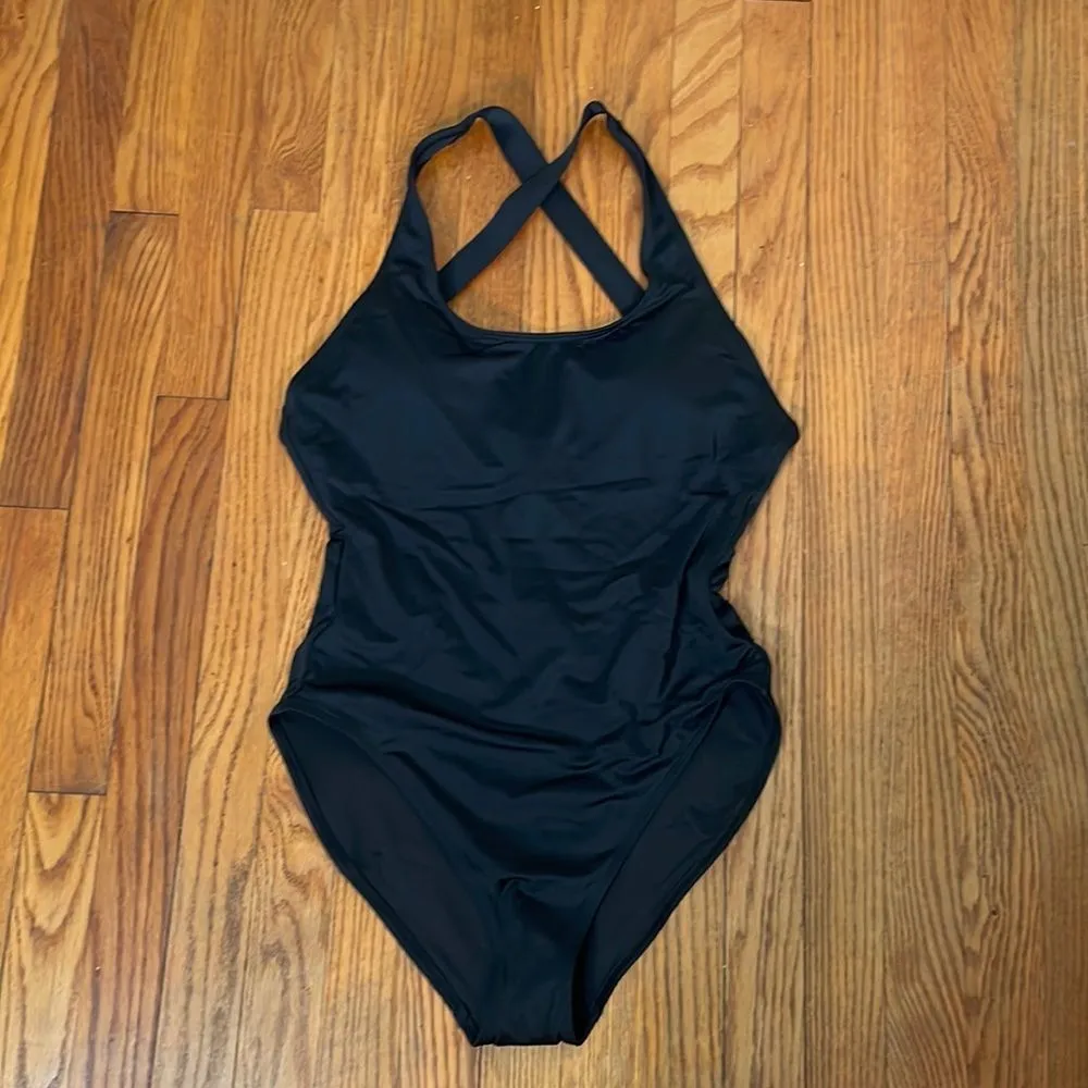 Andie The Tulum One‎ Piece LT Swimsuit Black Size L Tall NWT long torso - Image 3