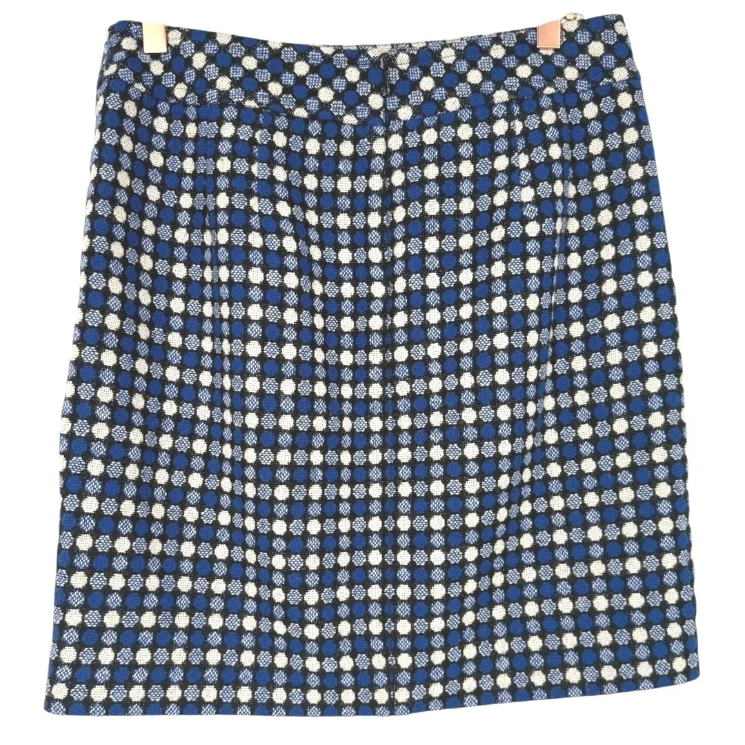 Talbots Womens Dot Print Wool Blend Tweed Skirt‎ Size 4 Petite Career Business - Image 2