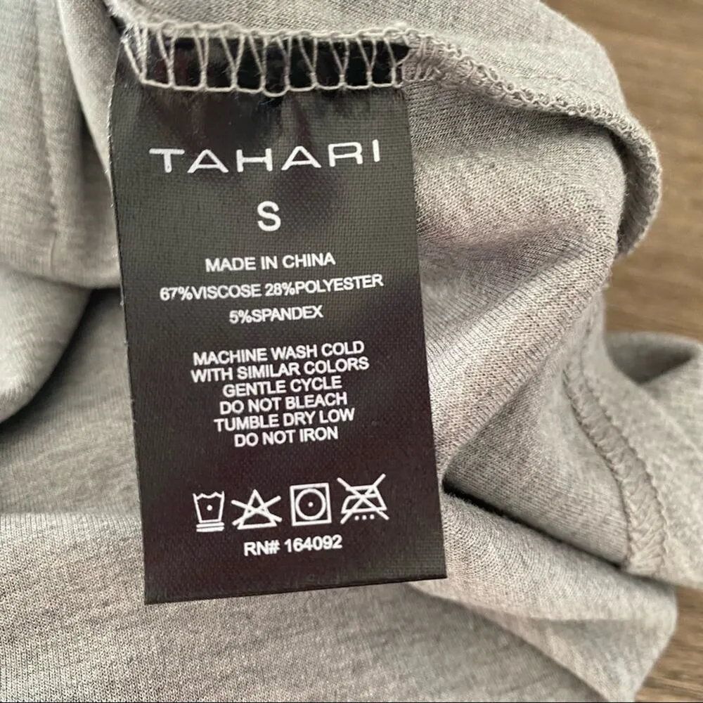 Tahari NWTs Light Gray Stretchy Soft Hoodie Sweatshirt small - Image 6
