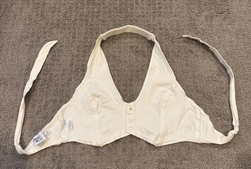 Baltimore Bustier Halter Tank Top in White - Image 10