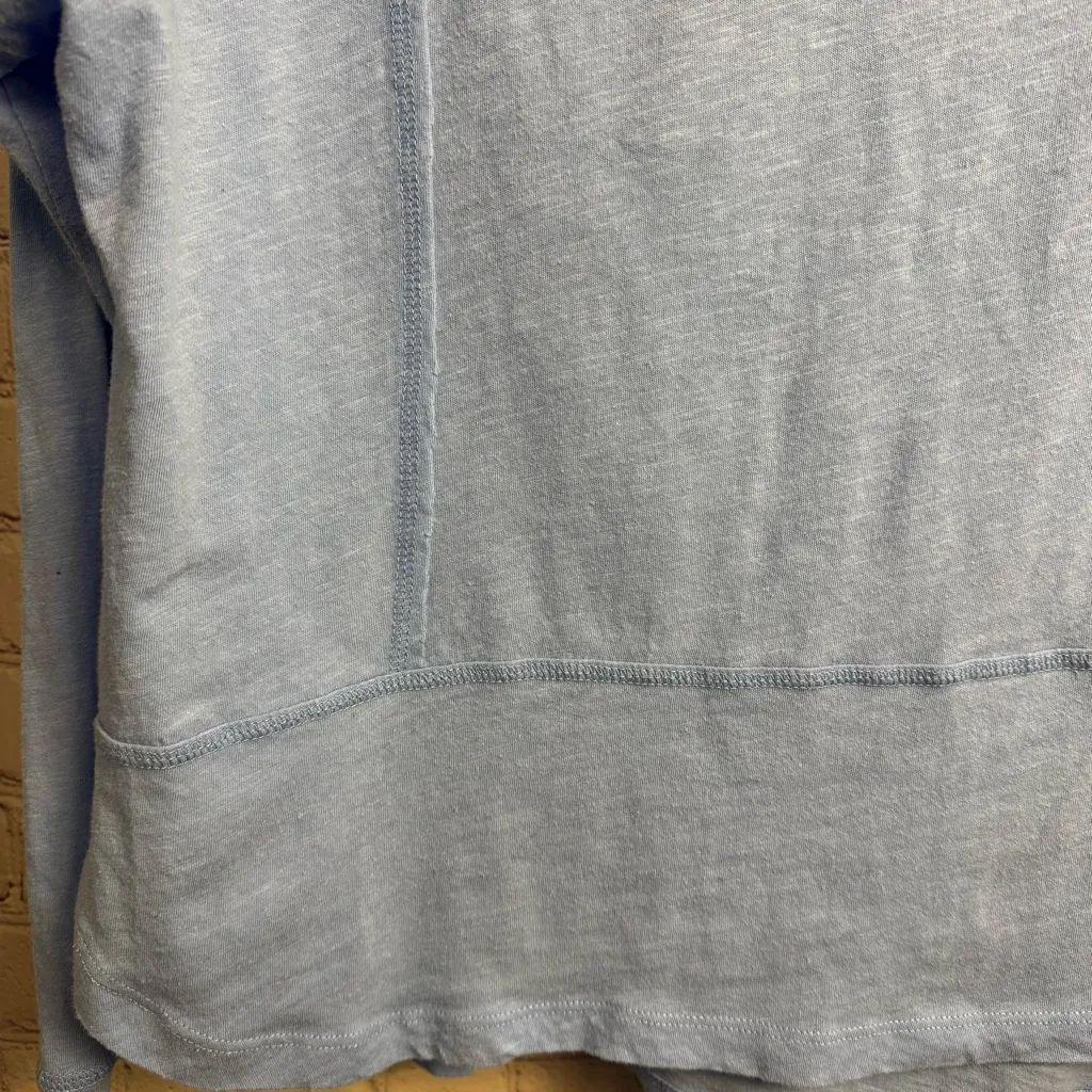 Adyson Parker light blue boxy ladies top structured size medium cotton - Image 4