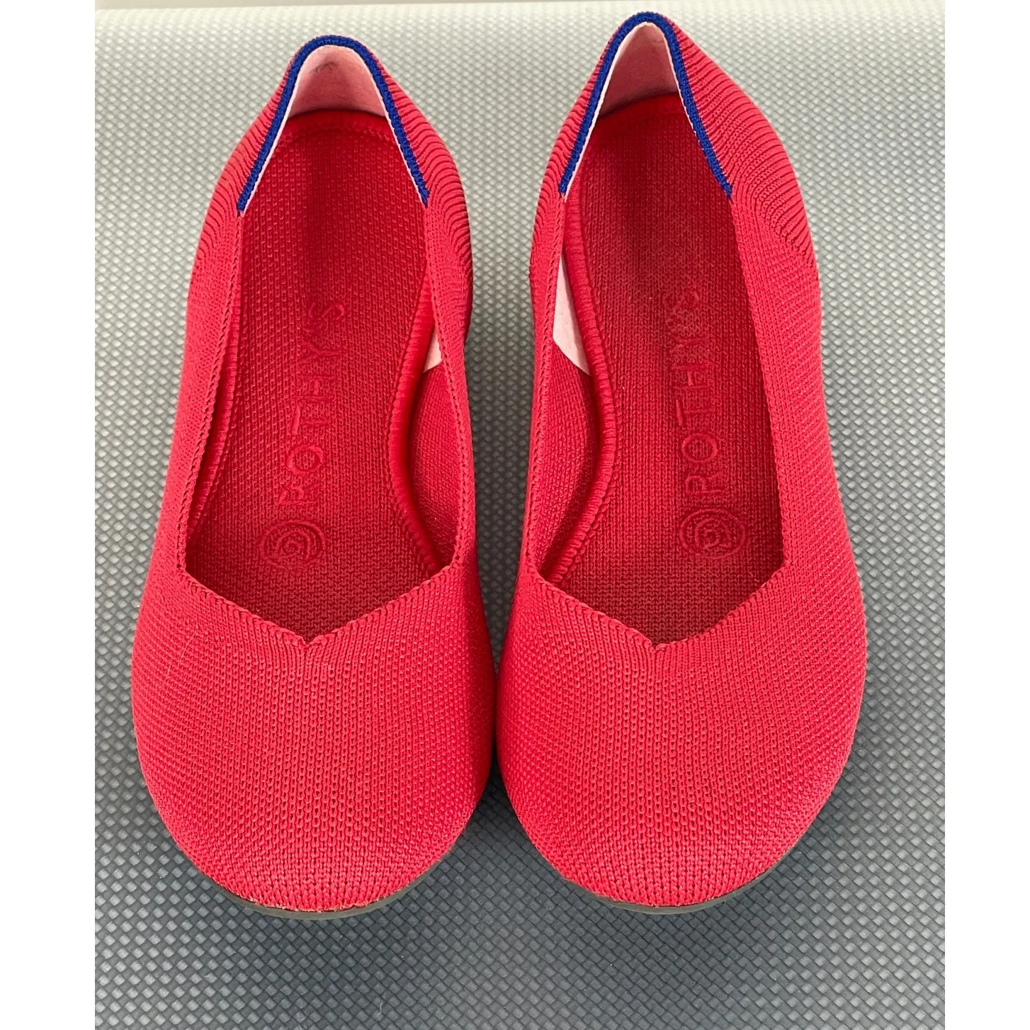 Rothy's The Flat Scooter Red Round Toe Ballet Flats Size 6 - Image 2